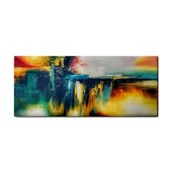 Art Painting Abstract Yangon Cosmetic Storage Cases by Simbadda