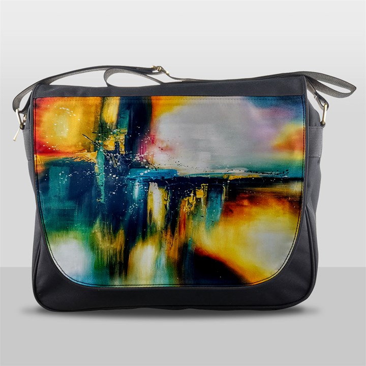 Art Painting Abstract Yangon Messenger Bags