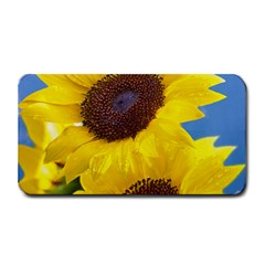 Sunflower Floral Yellow Blue Sky Flowers Photography Medium Bar Mats by yoursparklingshop