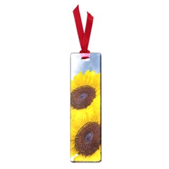 Sunflower Floral Yellow Blue Sky Flowers Photography Small Book Marks by yoursparklingshop