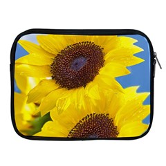 Sunflower Floral Yellow Blue Sky Flowers Photography Apple Ipad 2/3/4 Zipper Cases by yoursparklingshop