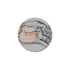 Hand Finger Drawing Fingernails Golf Ball Marker (10 Pack) by Simbadda