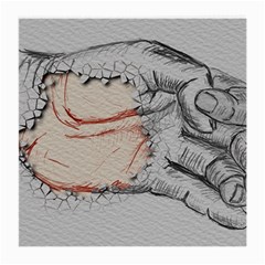 Hand Finger Drawing Fingernails Medium Glasses Cloth by Simbadda