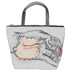 Hand Finger Drawing Fingernails Bucket Bags