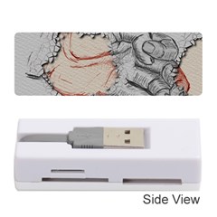 Hand Finger Drawing Fingernails Memory Card Reader (stick)  by Simbadda