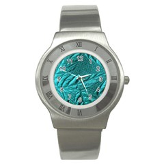 Background Texture Structure Stainless Steel Watch by Simbadda