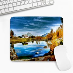 Dolomites Mountains Italy Alpin Large Mousepads by Simbadda