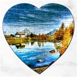 Dolomites Mountains Italy Alpin Jigsaw Puzzle (Heart) Front