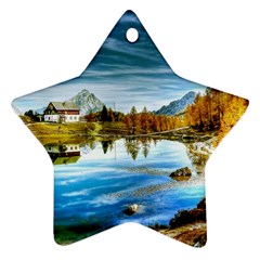 Dolomites Mountains Italy Alpin Star Ornament (two Sides) by Simbadda