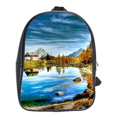 Dolomites Mountains Italy Alpin School Bag (large) by Simbadda