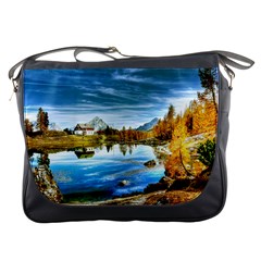 Dolomites Mountains Italy Alpin Messenger Bags by Simbadda