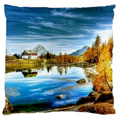 Dolomites Mountains Italy Alpin Standard Flano Cushion Case (one Side) by Simbadda