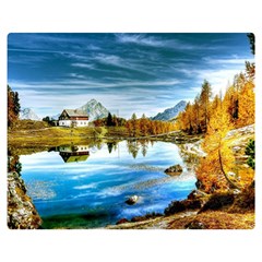 Dolomites Mountains Italy Alpin Double Sided Flano Blanket (medium)  by Simbadda