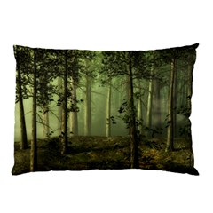 Forest Tree Landscape Pillow Case (two Sides) by Simbadda