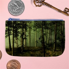 Forest Tree Landscape Large Coin Purse by Simbadda