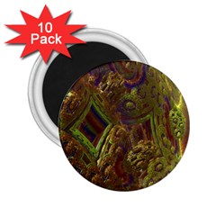 Fractal Virtual Abstract 2 25  Magnets (10 Pack)  by Simbadda