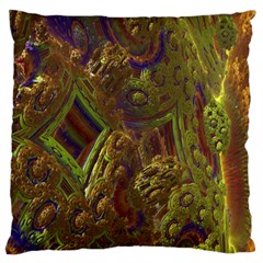 Fractal Virtual Abstract Large Cushion Case (two Sides) by Simbadda