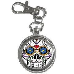 Cranium Sugar Skull Key Chain Watches by StarvingArtisan