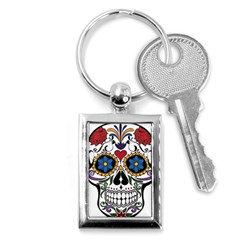 Cranium Sugar Skull Key Chains (rectangle)  by StarvingArtisan