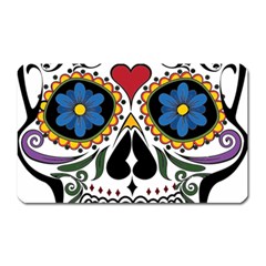 Cranium Sugar Skull Magnet (rectangular) by StarvingArtisan