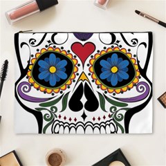 Cranium Sugar Skull Cosmetic Bag (xl) by StarvingArtisan