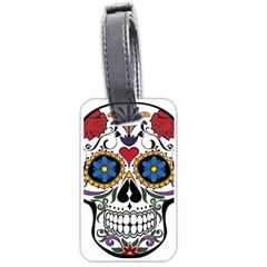 Cranium Sugar Skull Luggage Tags (one Side)  by StarvingArtisan