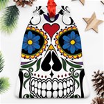 Cranium Sugar Skull Bell Ornament (Two Sides) Front