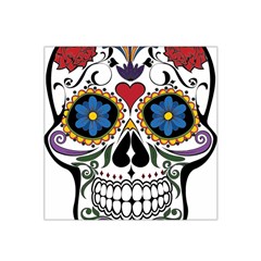 Cranium Sugar Skull Satin Bandana Scarf by StarvingArtisan