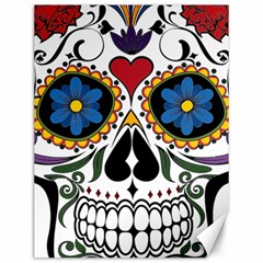 Cranium Sugar Skull Canvas 12  X 16   by StarvingArtisan