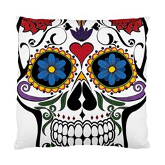 Cranium Sugar Skull Standard Cushion Case (two Sides) by StarvingArtisan