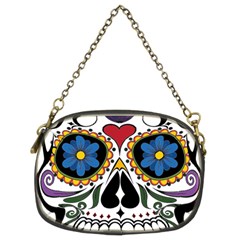 Cranium Sugar Skull Chain Purses (two Sides)  by StarvingArtisan