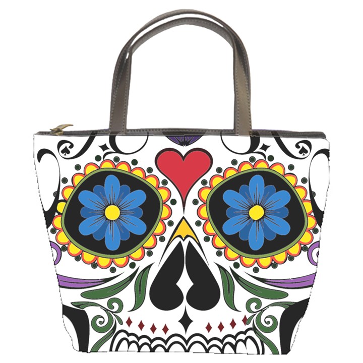 Cranium Sugar Skull Bucket Bags