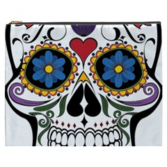 Cranium Sugar Skull Cosmetic Bag (xxxl)  by StarvingArtisan