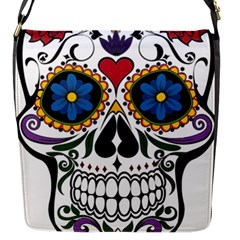 Cranium Sugar Skull Flap Messenger Bag (s) by StarvingArtisan