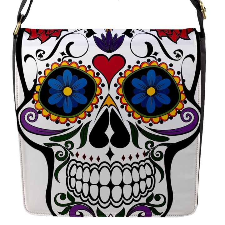 Cranium Sugar Skull Flap Messenger Bag (S)