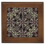 Dark Tropical Pattern Framed Tiles Front