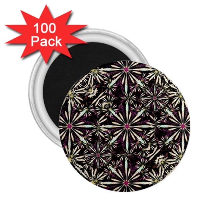 Dark Tropical Pattern 2.25  Magnets (100 pack) 