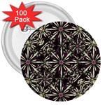 Dark Tropical Pattern 3  Buttons (100 pack)  Front