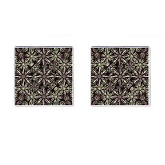 Dark Tropical Pattern Cufflinks (square) by dflcprints