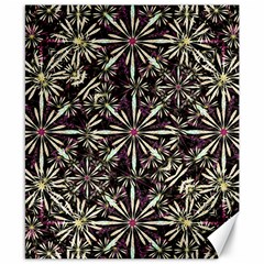 Dark Tropical Pattern Canvas 8  X 10  by dflcprints