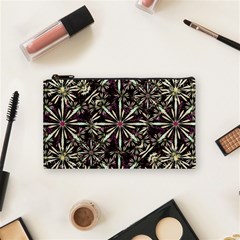 Dark Tropical Pattern Cosmetic Bag (small)  by dflcprints