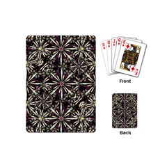 Dark Tropical Pattern Playing Cards (mini)  by dflcprints