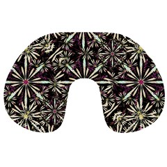 Dark Tropical Pattern Travel Neck Pillows by dflcprints