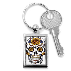 Sugar Skull Key Chains (rectangle)  by StarvingArtisan