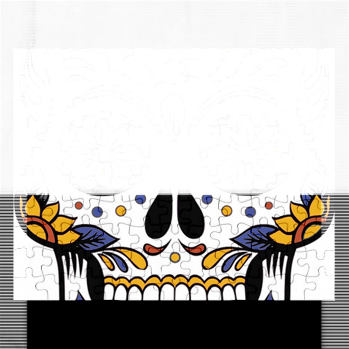 Sugar Skull Rectangular Jigsaw Puzzl