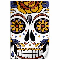 Sugar Skull Canvas 24  X 36  by StarvingArtisan