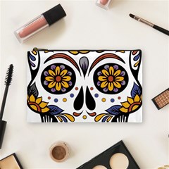 Sugar Skull Cosmetic Bag (medium)  by StarvingArtisan