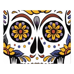 Sugar Skull Double Sided Flano Blanket (large)  by StarvingArtisan