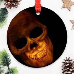 Laughing Skull Ornament (round) by StarvingArtisan