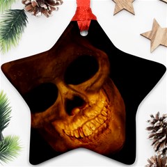 Laughing Skull Ornament (star) by StarvingArtisan